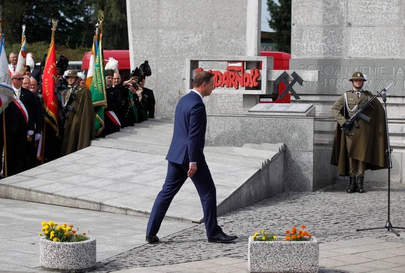 Celebration of the 35th Anniversary of the Jastrzebie Agreement. Jastrzebie-Zdroj. 03.09.2015