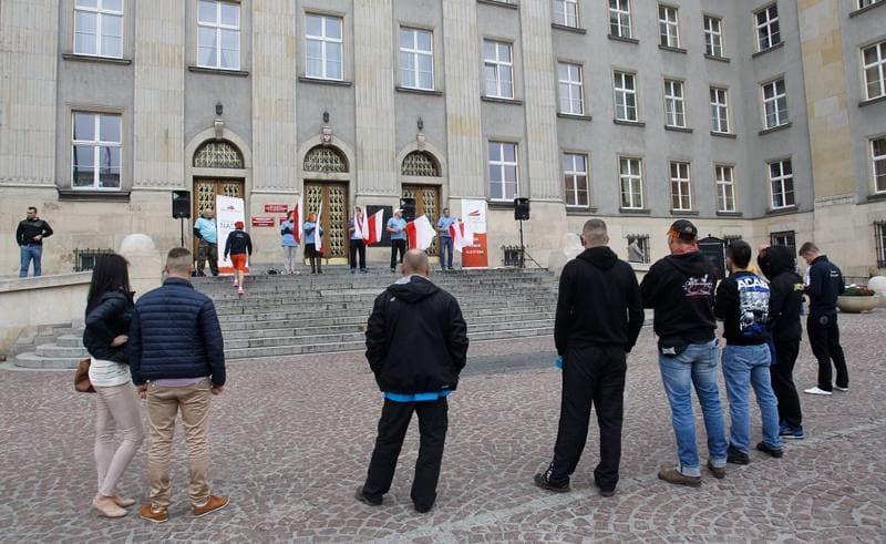 Protest KWW Stonoga Partia Polska. Katowice. 25.09.2015