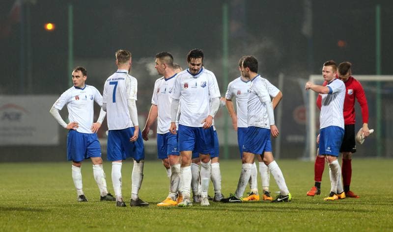 Football. I Liga. MKS Kluczbork - GKS Katowice. 12.03.2016