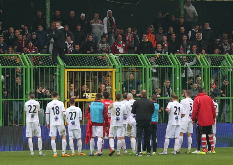 Football. I Liga. GKS Belchatow - Zaglebie Sosnowiec. 10.04.2016