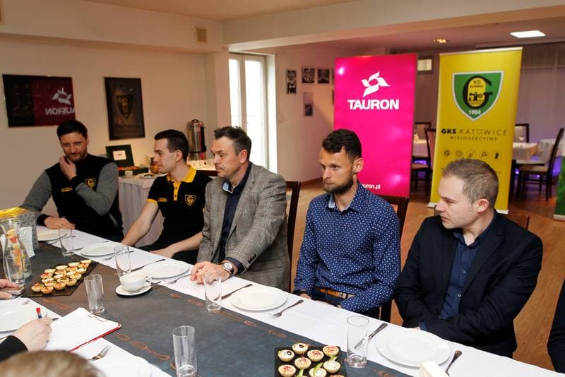 Ice Hockey. GKS Katowice. Press Conference. 08.03.2018