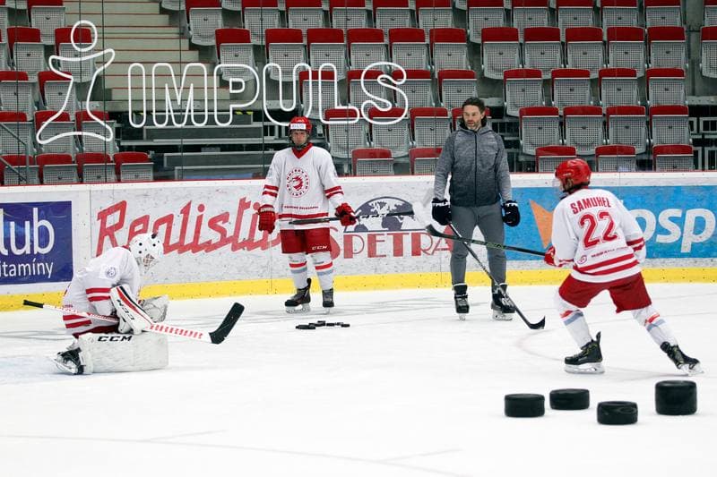 Ice Hockey. Ocelari Trinec. Training. 21.10.2018