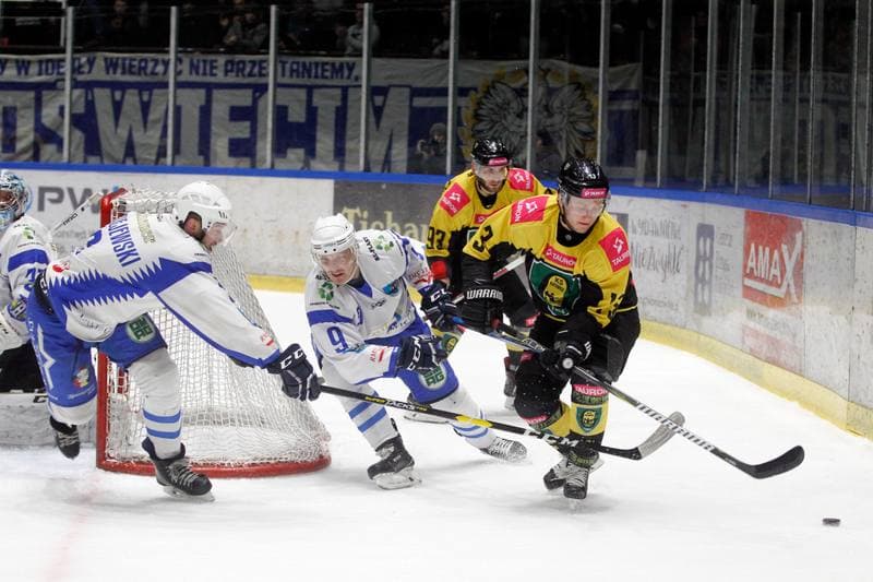 Ice Hockey. Polska Hokej Liga. Unia Oswiecim - Tauron KH GKS Katowice. 24.02.2019