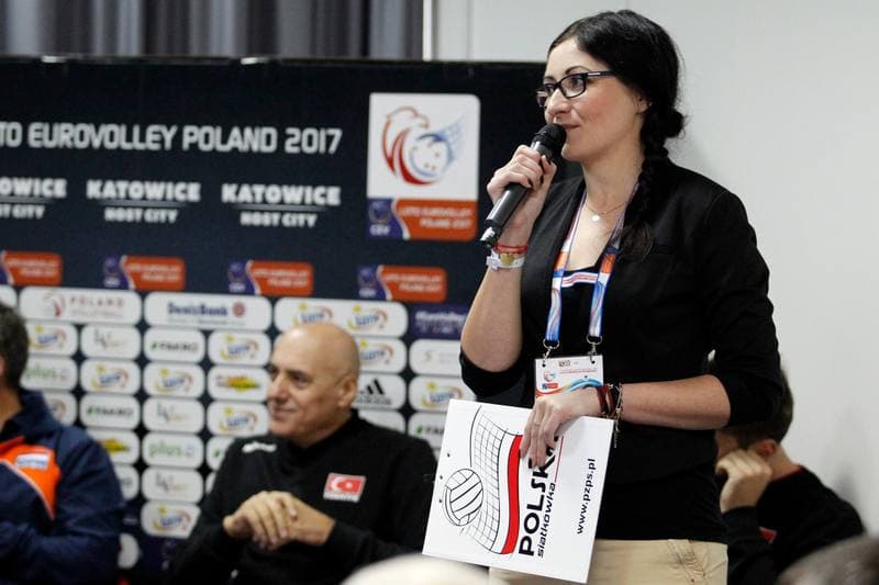 Volleyball. Poland national team. Press Conference. 24.08.2017