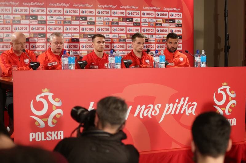 Football. Poland national team. Press Conference. 25.03.2018