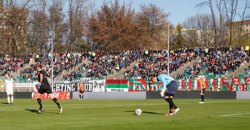 Football. Polish First League. Zaglebie Sosnowiec - Chrobry Glogow. 08.11.2015