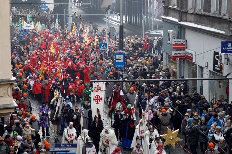 Three Kings Procession. Katowice. 06.01.2016
