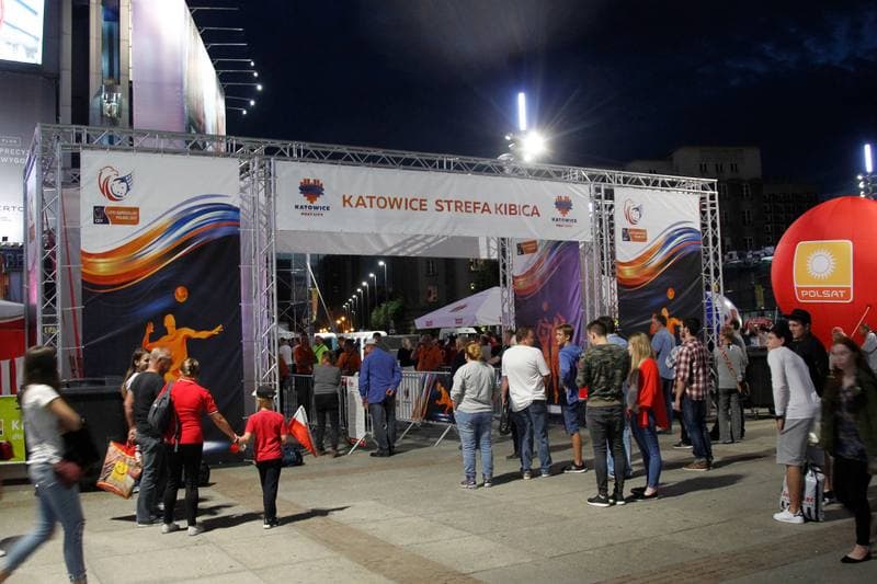 Volleyball. Eurovolley 2017. Fan Zone. 24.08.2017