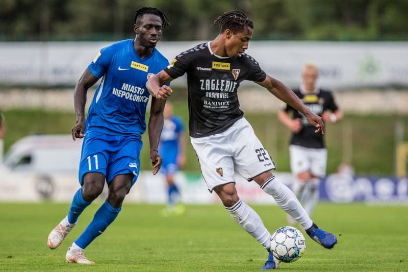 Football. Fortuna I Liga. Zaglebie Sosnowiec - Puszcza Niepolomice. 12.09.2021