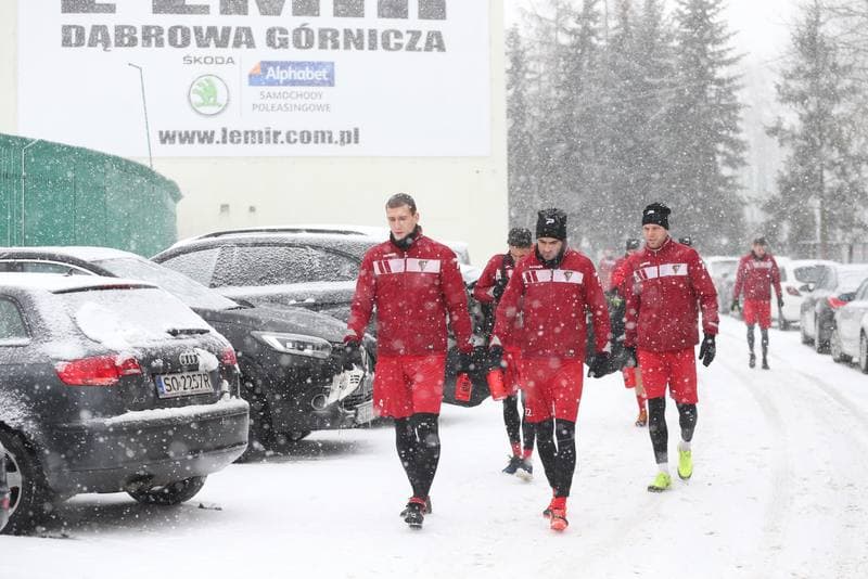 Football. Zaglebie Sosnowiec. Training. 08.01.2019