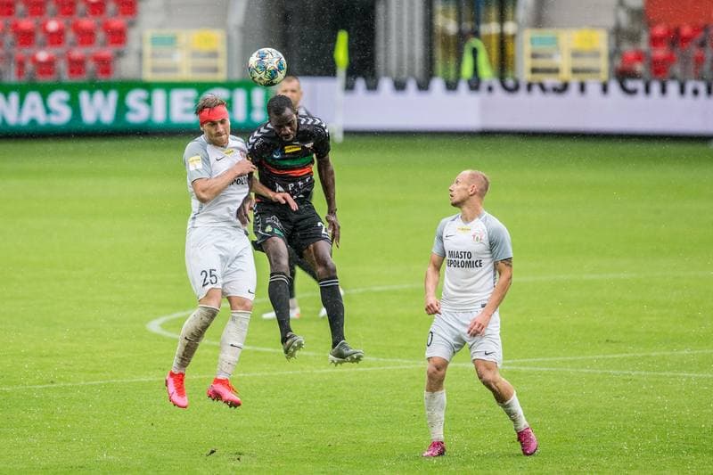 Football. Fortuna I Liga. GKS Tychy - Puszcza Niepolomice. 11.07.2020