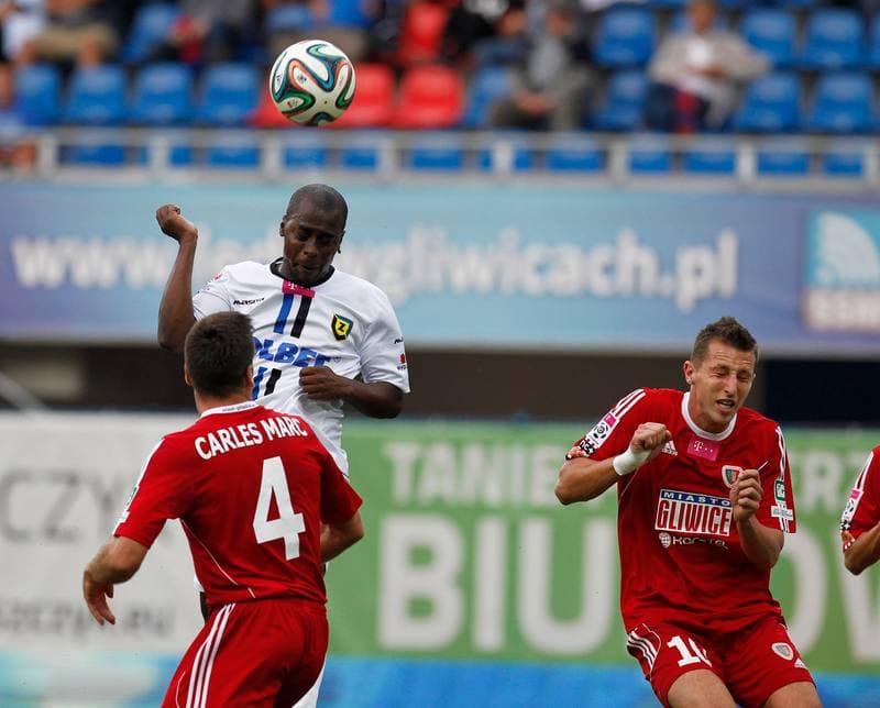 Football. T-Mobile Ekstraklasa. Piast Gliwice - Zawisza Bydgoszcz. 29.08.2014