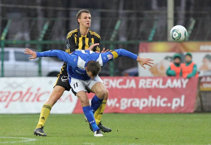 Football. I liga. GKS Katowice - Dolcan Zabki. 31.03.2012