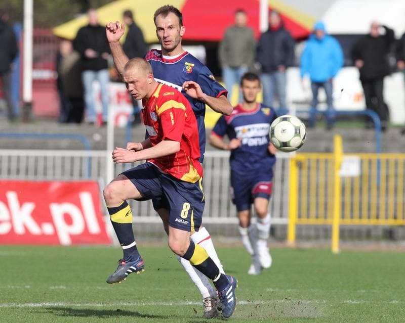 Football. I liga. Odra Wodzislaw Slaski - GKP Gorzow Wielkopolski. 09.04.2011