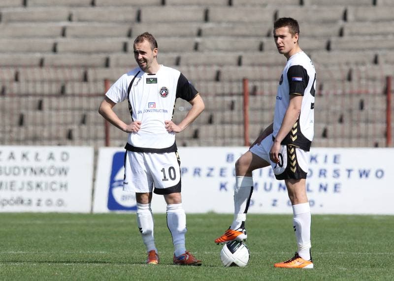 Football. Bytom Ekstraklasa. Polonia Bytom - Polonia Warszawa. 16.04.2011