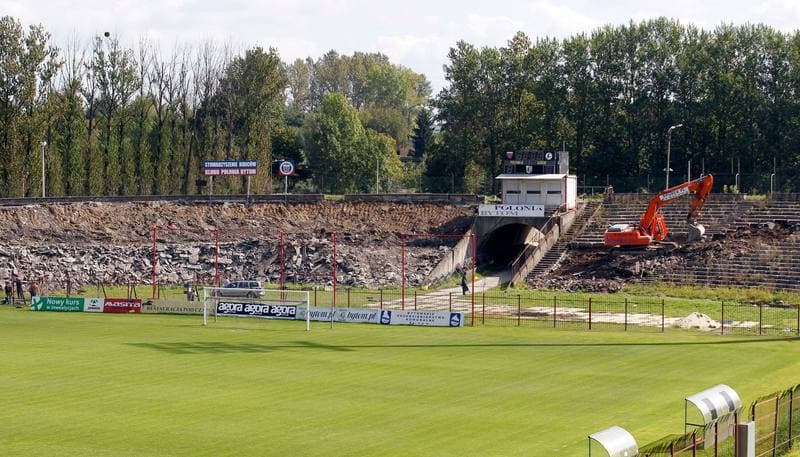 Football. Polonia Bytom. Press Conference. 10.09.2014
