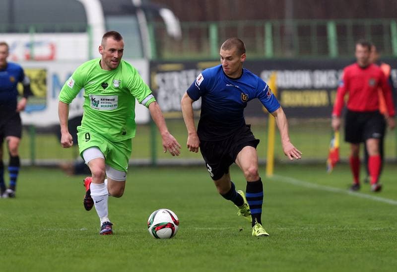 Football. I Liga. Rozwoj Katowice - Zawisza Bydgoszcz. 09.04.2016