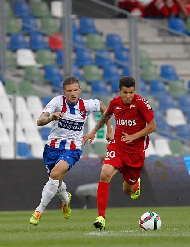 Football. PKO BP Ekstraklasa. Podbeskidzie Bielsko Biala - Lechia Gdansk. 28.08.2015