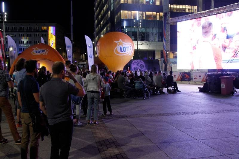 Volleyball. Eurovolley 2017. Fan Zone. 24.08.2017