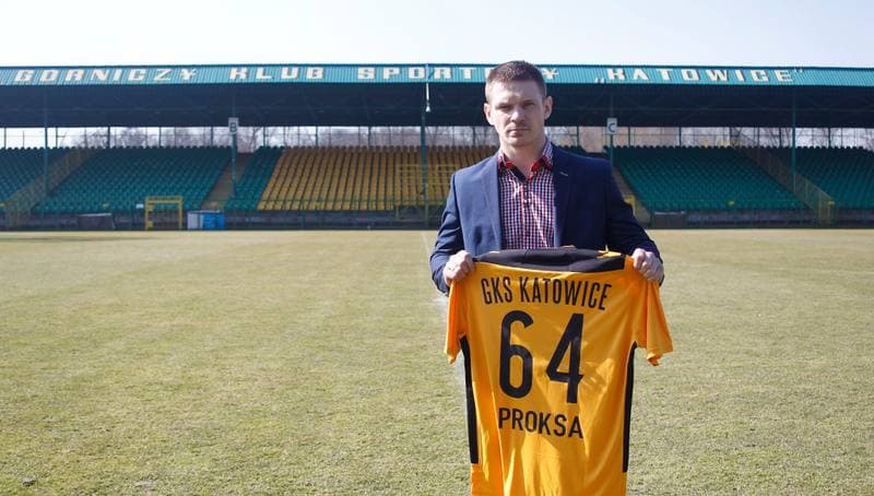 Football. GKS Katowice. Press Conference. 17.03.2015