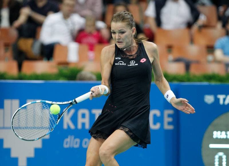 Tennis. Katowice Open 2015. Camila Giorgi - Magda Linette. 08.04.2015
