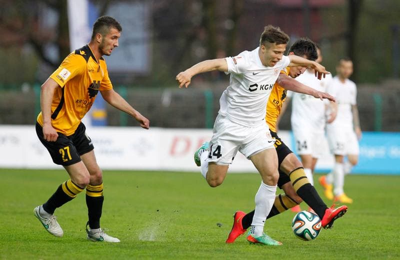 Football. I Liga. GKS Katowice - Zaglebie Lubin. 25.04.2015