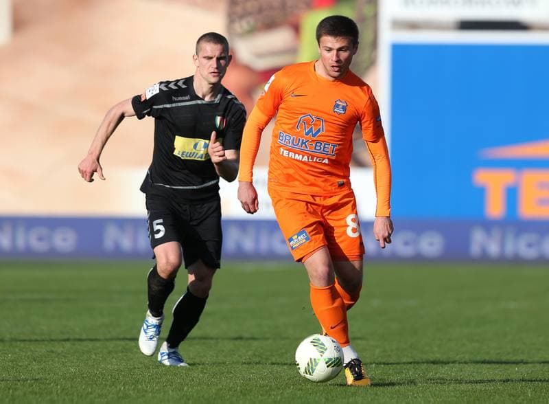 Football. PKO BP Ekstraklasa. Termalica Bruk-Bet Nieciecza - Korona Kielce. 02.04.2016