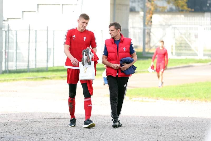 Football. Gornik Zabrze. Press Conference. 18.10.2017