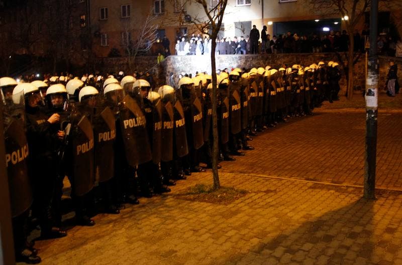 Demonstration and Riot in Defense of Coal Mines. Zabrze. 17.01.2015