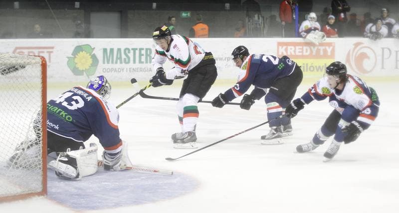 Ice Hockey. Polska Hokej Liga. GKS Tychy - Ciarko STS Sanok. 15.09.2015