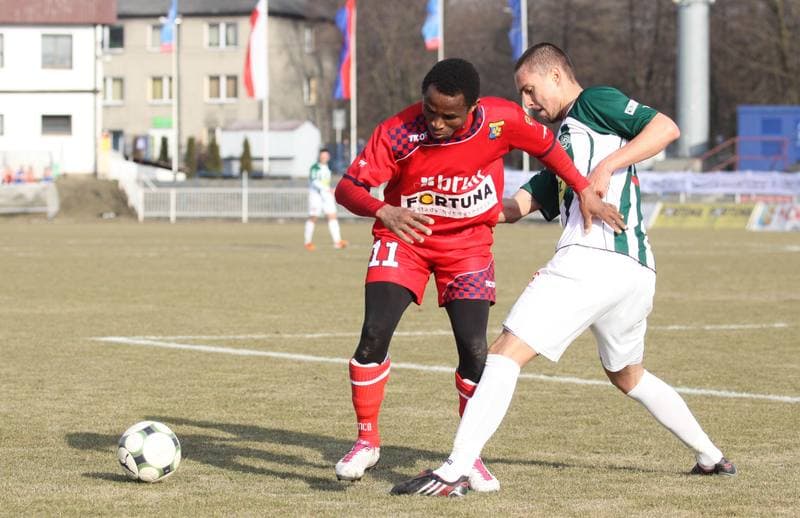 Football. I liga. Odra Wodzislaw Slaski - Warta Poznan. 12.03.2011