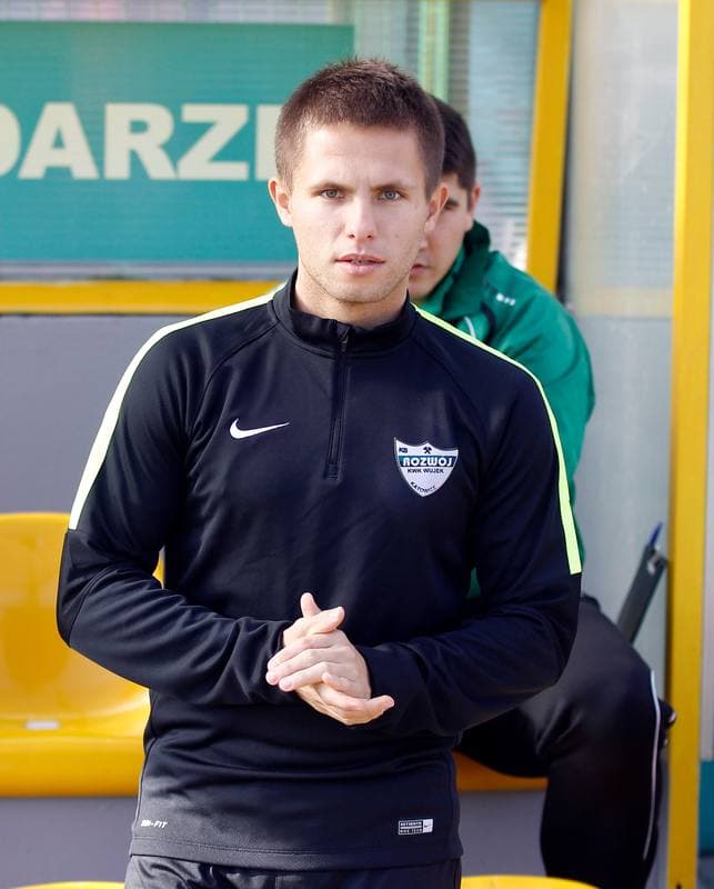 Football. I Liga. Rozwoj Katowice - Miedz Legnica. 31.10.2015