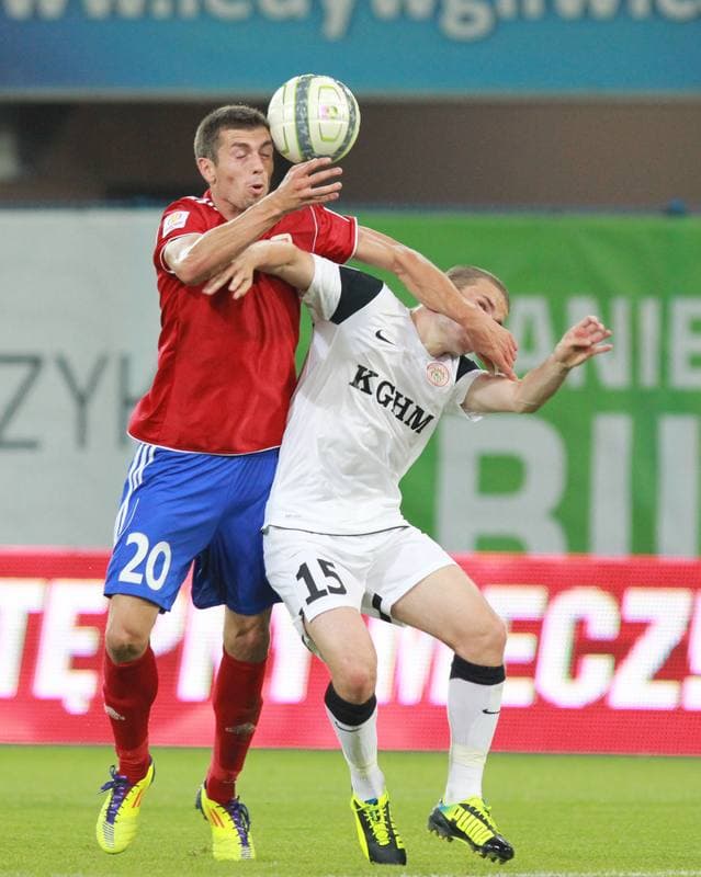 Football. Polish Cup. Piast Gliwice - Zaglebie Lubin. 18.08.2013