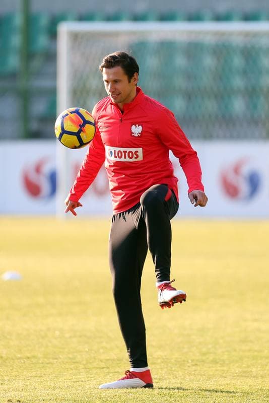 Football. Poland national team. Training. 25.03.2018