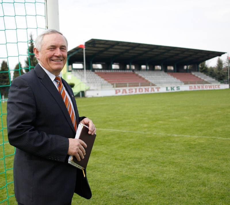 Football. LKS Pasjonat Dankowice. Press Conference. 15.04.2015