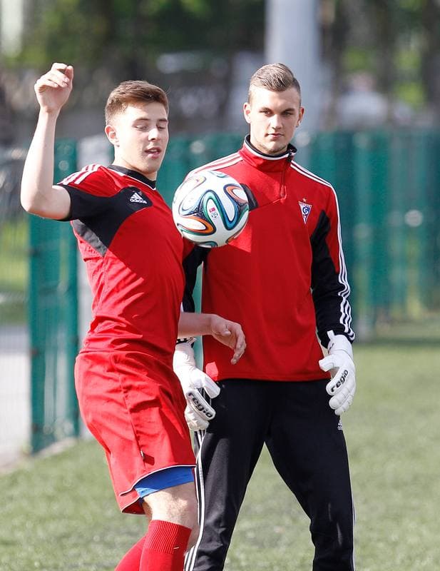 Football. Gornik Zabrze. Press Conference. 08.05.2015