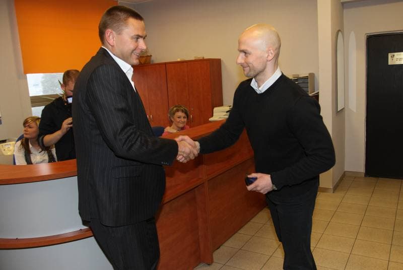 Football. Gornik Zabrze. Press Conference. 18.02.2011