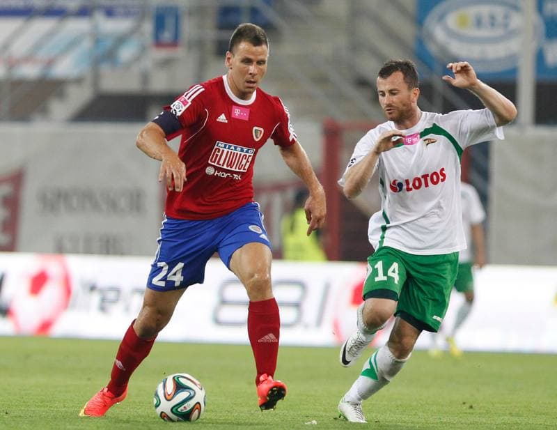 Football. T-Mobile Ekstraklasa. Piast Gliwice - Lechia Gdansk. 01.08.2014