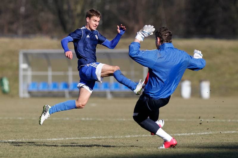 Football. Piast Gliwice. LZS Piotrowka. 10.02.2014