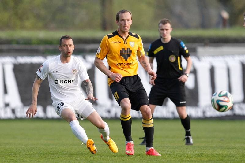 Football. I Liga. GKS Katowice - Zaglebie Lubin. 25.04.2015