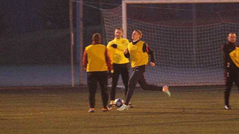 Football. Gwarek Zabrze. Training. 22.12.2013
