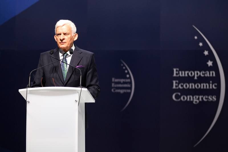 Jerzy Buzek. European Economic Congress. Press Conference. 18.05.2016