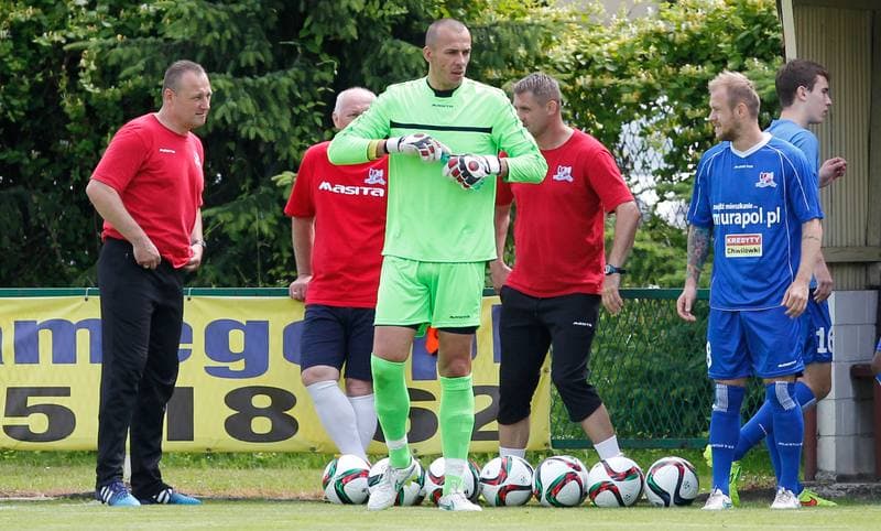 Football. Sparing. Podbeskidzie Bielsko Biala - LZS Piotrowka. 24.06.2015