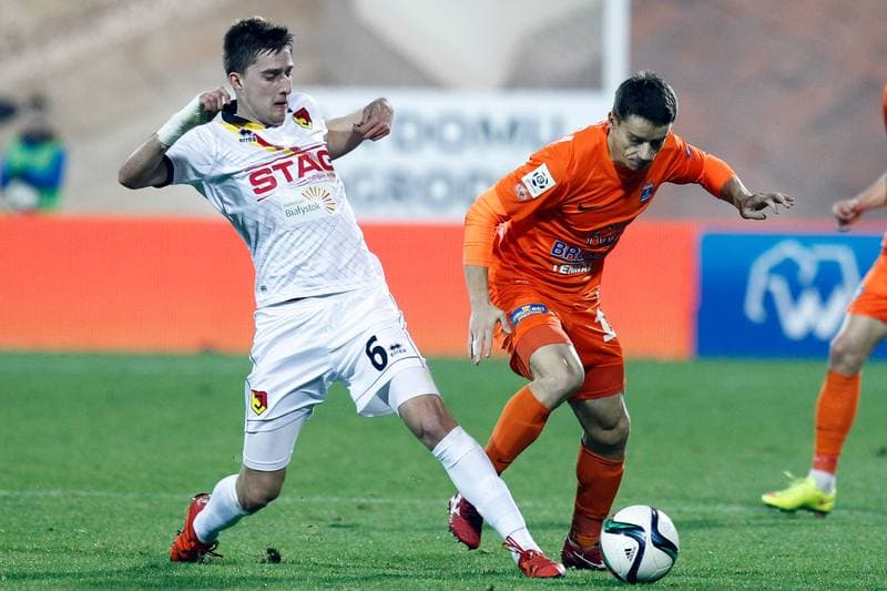 Football. PKO BP Ekstraklasa. Termalica Bruk-Bet Nieciecza - Jagiellonia Bialystok. 16.12.2015