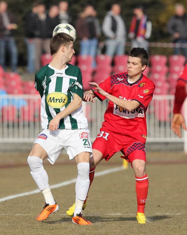 Football. I liga. Odra Wodzislaw Slaski - Warta Poznan. 12.03.2011