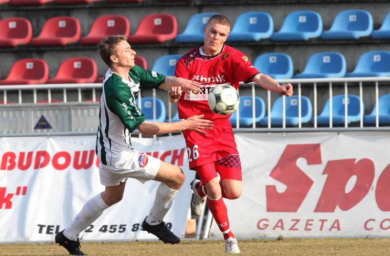 Football. I liga. Odra Wodzislaw Slaski - Warta Poznan. 12.03.2011
