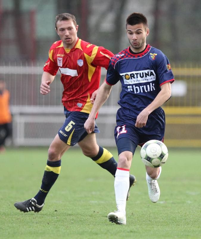 Football. I liga. Odra Wodzislaw Slaski - GKP Gorzow Wielkopolski. 09.04.2011