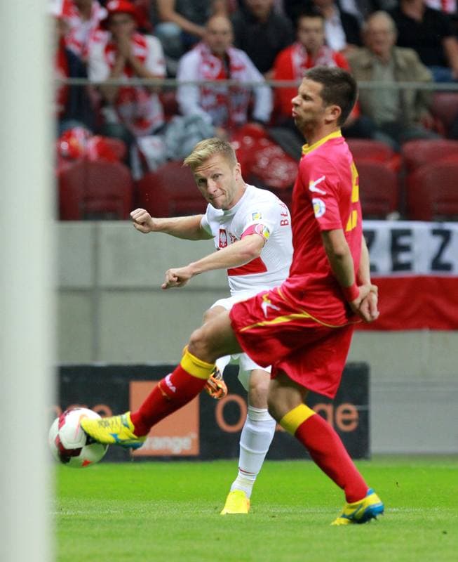 Football. 2014 FIFA World Cup Qualifiers. Poland - Montenegro. 06.09.2013