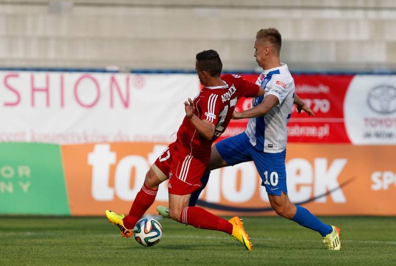 Football. T-Mobile Ekstraklasa. Gornik Zabrze - Lech Poznan. 21.07.2014