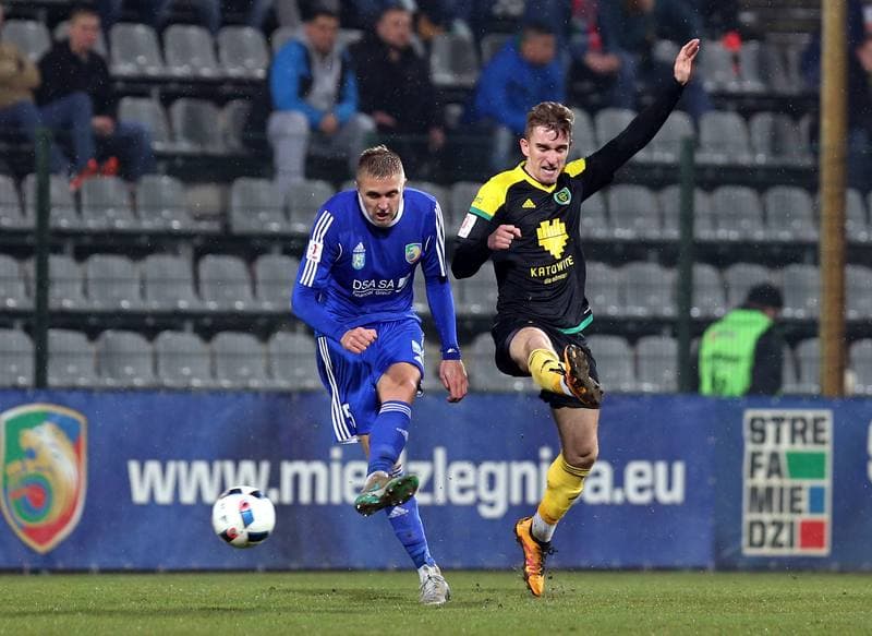 Football. I Liga. Miedz Legnica - GKS Katowice. 25.03.2016